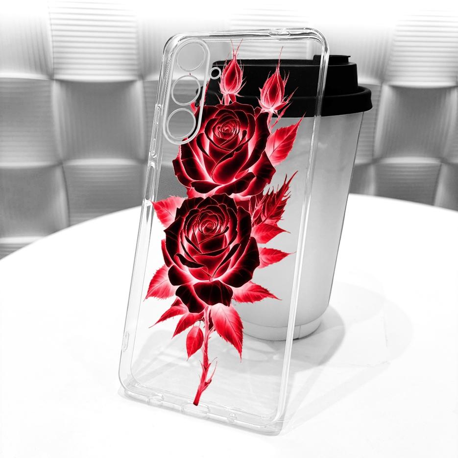 Etui do Samsung Galaxy M55 SM-M556B Nowe Kwiaty Motyl Malowane Pokrowiec Miękki Silikonowy Etui Do Samsung M55 M 15 Galaxy M15 Torby