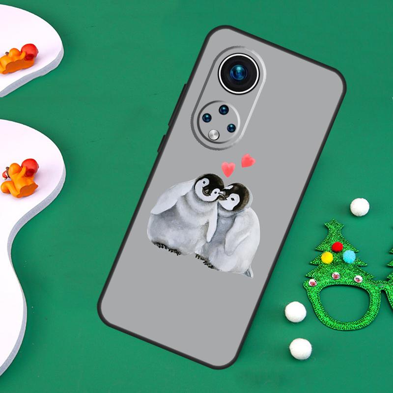 Cartoon Penguin Case For Honor 200 Pro X9c X9b X9a X8a X8b X7a X6a X8 X9 50 70 90 Magic 5 6 7 Lite Cover