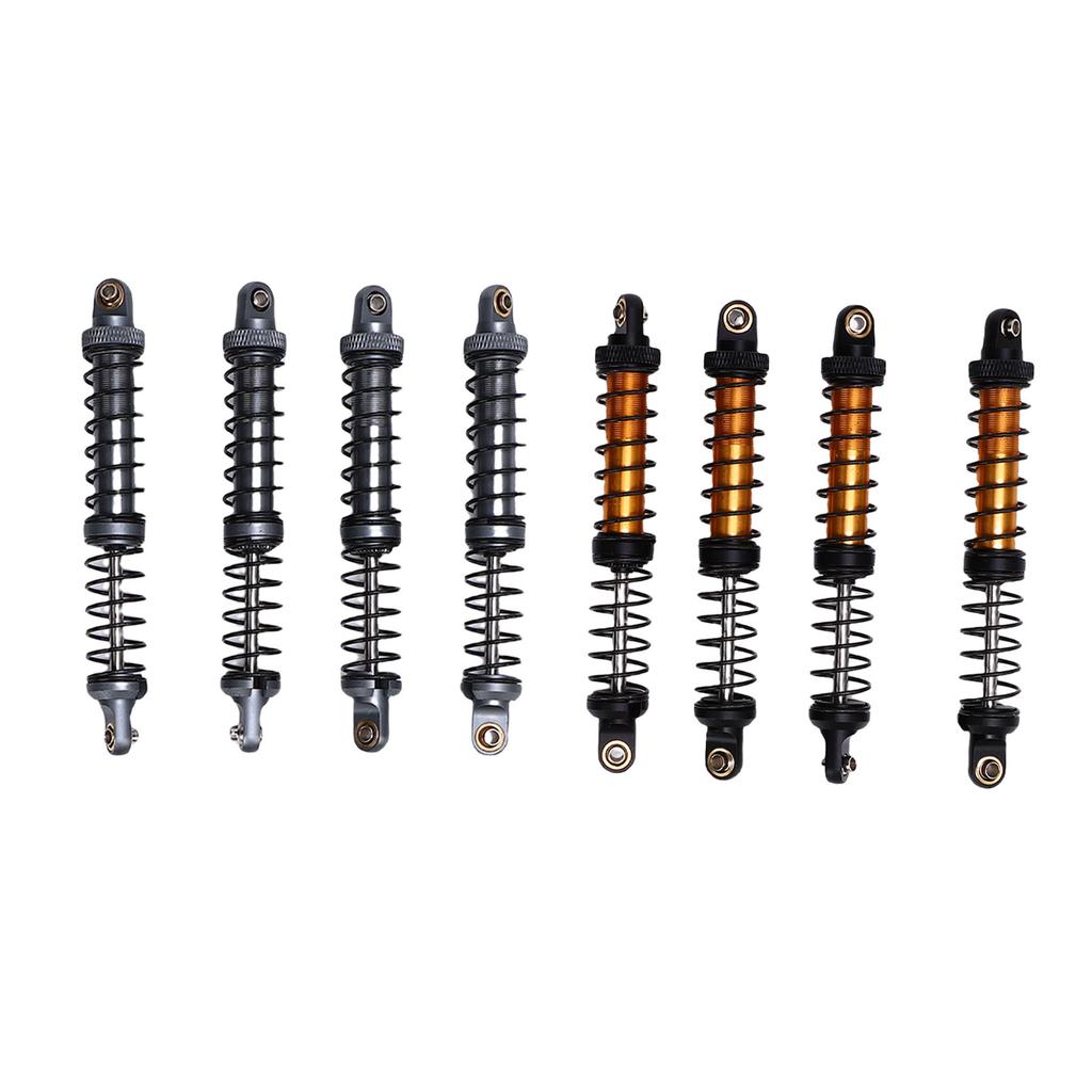 4pcs RC Car Shock Absorber Alloy 100mm Double Springs Shock Damper for 1/10 RC Crawler Off Road Car