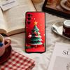 C-Christmas C-Cartoon Santa Silicone  Phone Case For Samsung S 25,24,23,22,30,21,10,9,Ultra,Plus,Lite,FE,4,5 G Soft Black Case