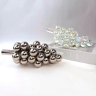 Geometric Crystal Grape Decorations Modern Simple Creative Arts and Crafts Ornaments Fruit Plant Sculpture Home Furnishings