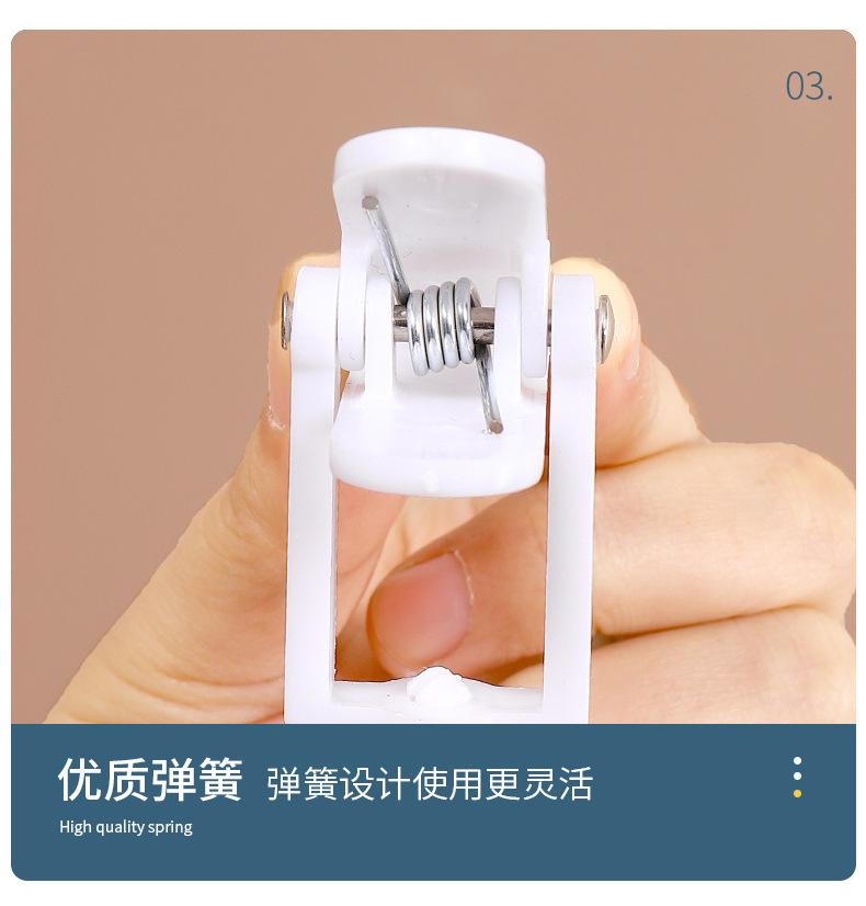 4pc Multifuncional Clipe de Plástico Supermercado Chapéu Clipe de Plástico Clipe de Cortina 360° Rotativo Gancho de Plástico