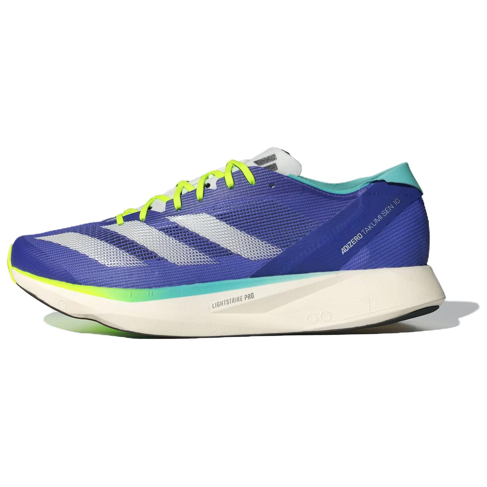 

Adidas Adizero Takumi Sen 10 Cobalt Blue Lucid Lemon Sneakers IF1211 40⅔