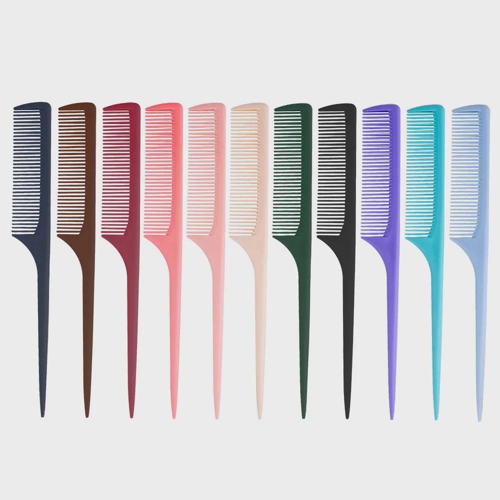 Girls' Pointed Tail Comb with Fine Teeth for Hairdressing, Styling, and Braiding