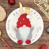 Festive Gnome Cutlery Sleeve - Christmas and New Year Table Ornament