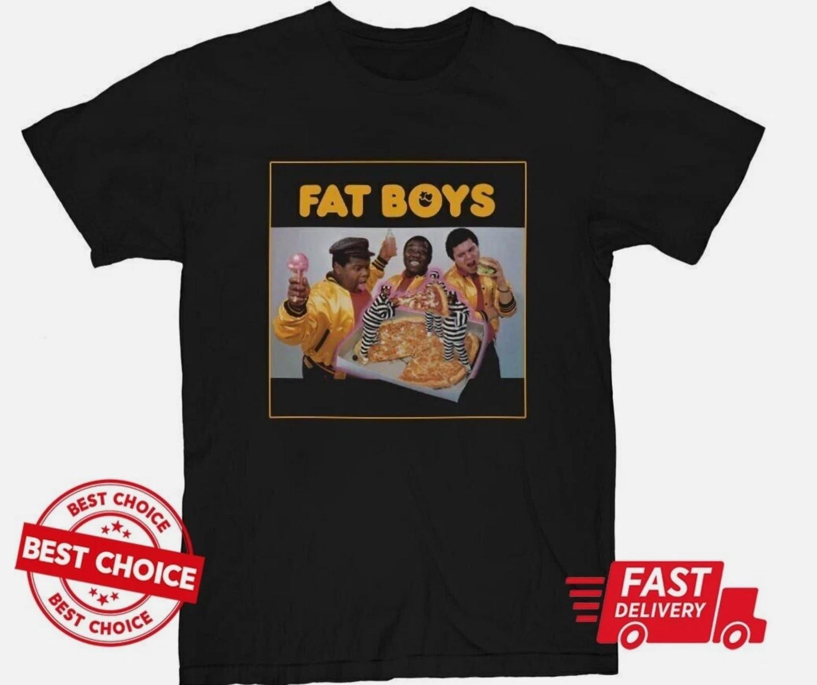 Хип-хоп группа The Fat Boys Унисекс Черная Футболка S-5XL S