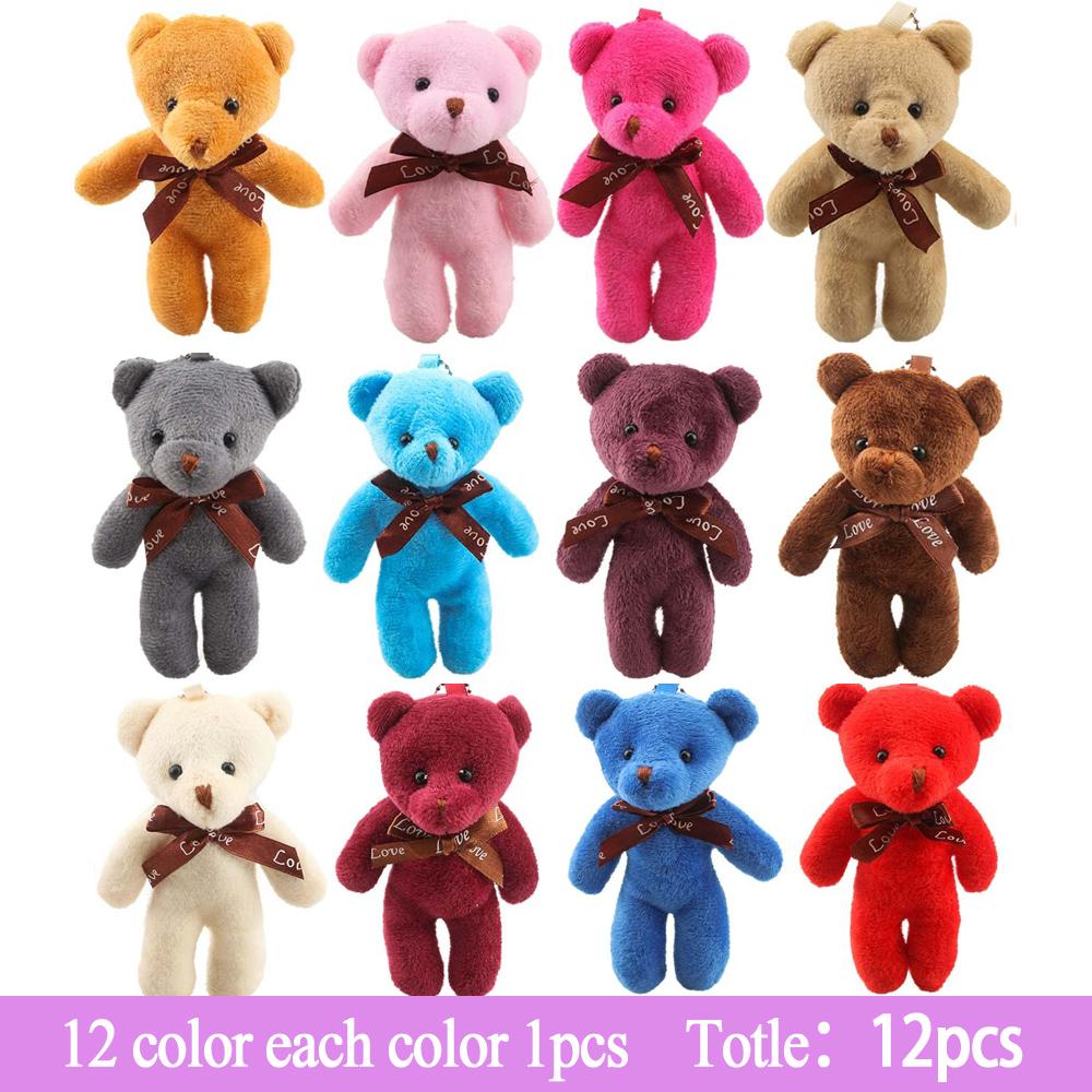 

Mini Teddy Bear Plush Stuffed Bear Bulk ideal for Keychain Crafting DO IT YOURSELF Accessory Infant Shower Wedding Birthday Gift Idea Christmas Party