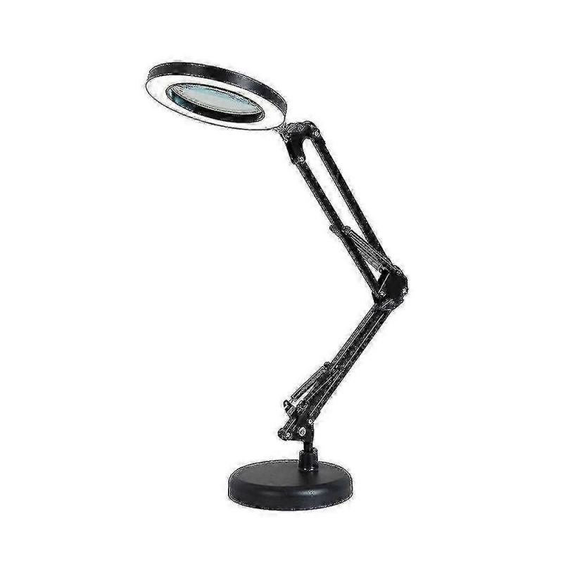 Magnifying Glass With 64 Leds Desk Lamp 8 Times Magnification 10 Levels Of Adjustable Brightness Dimmable - JA