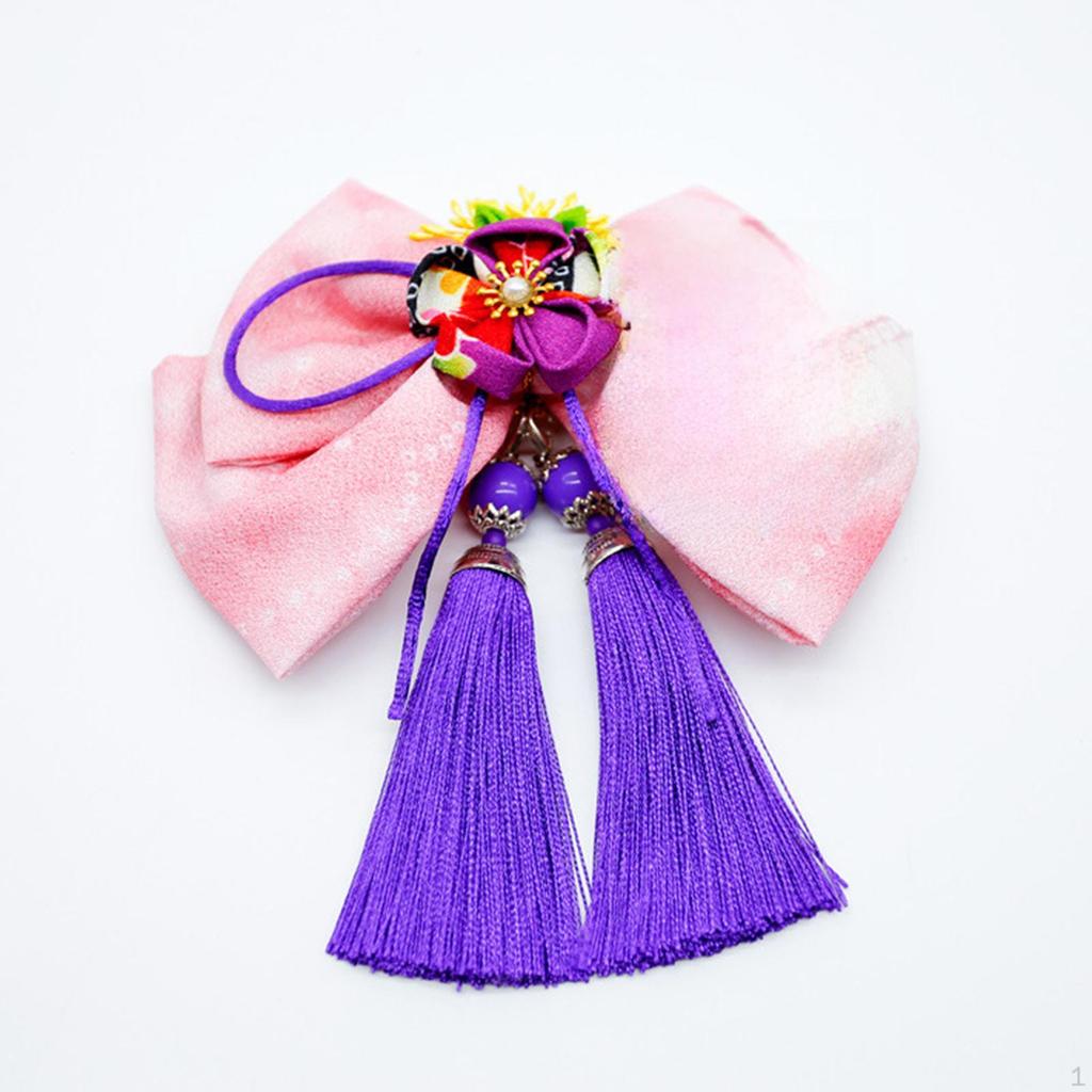 Bowknot Tassel Hair Accessories Antique Decorative Clip Traditional Hairpin