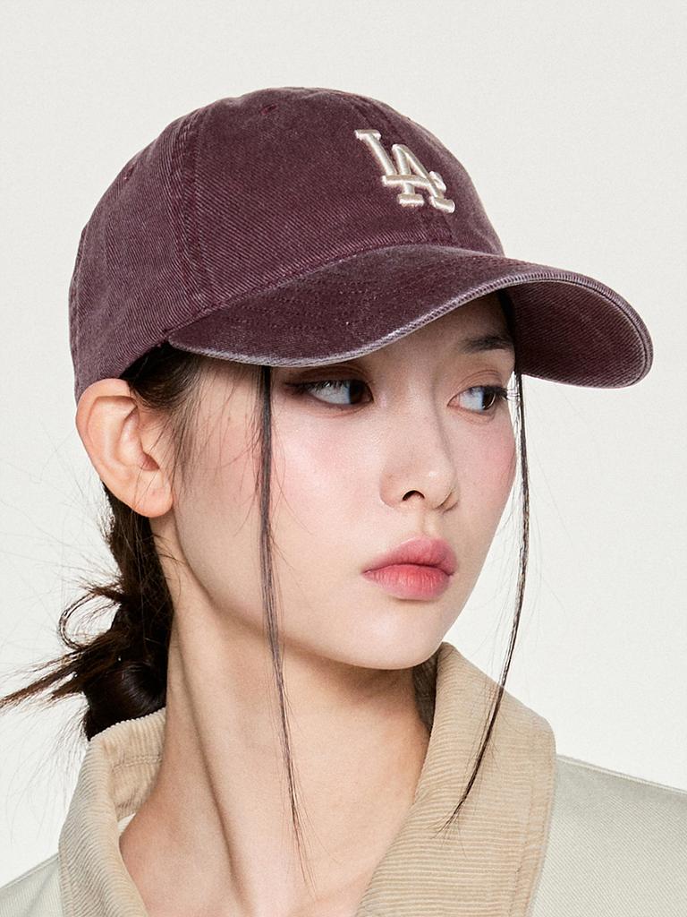 Emelbi Basic Washed Unstructured Ball Cap La (D.Wine)