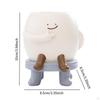 Cartoon Resin Flower Holder Ornament Collectible Pot Decorative Planter for Office Party Entryway