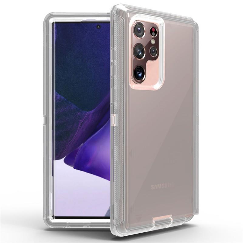 Transparent Shockproof Silicone Case With Air Cushion Galaxy S24 Ultra S23 S20 Note20 S9
