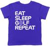 Eat Sleep Golf Repeat Boys Girls Childrens Kids T-Shirt