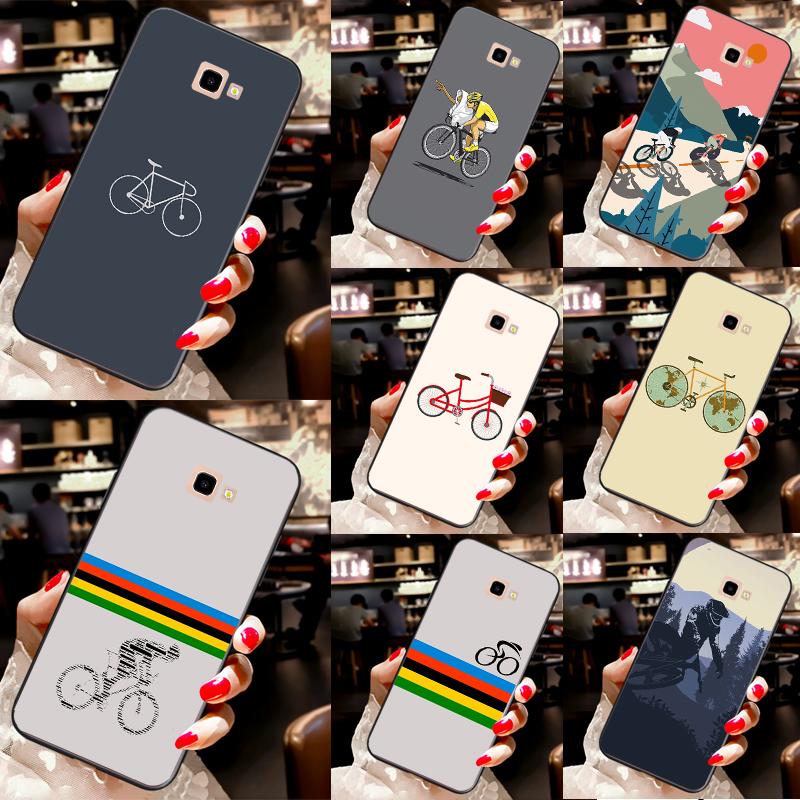 Bike Cycling Art Case For Samsung Galaxy A3 A5 2016 2017 A6 A7 A8 A9 2018 J1 J3 J4 J5 J6 Plus J7 J8 Cover