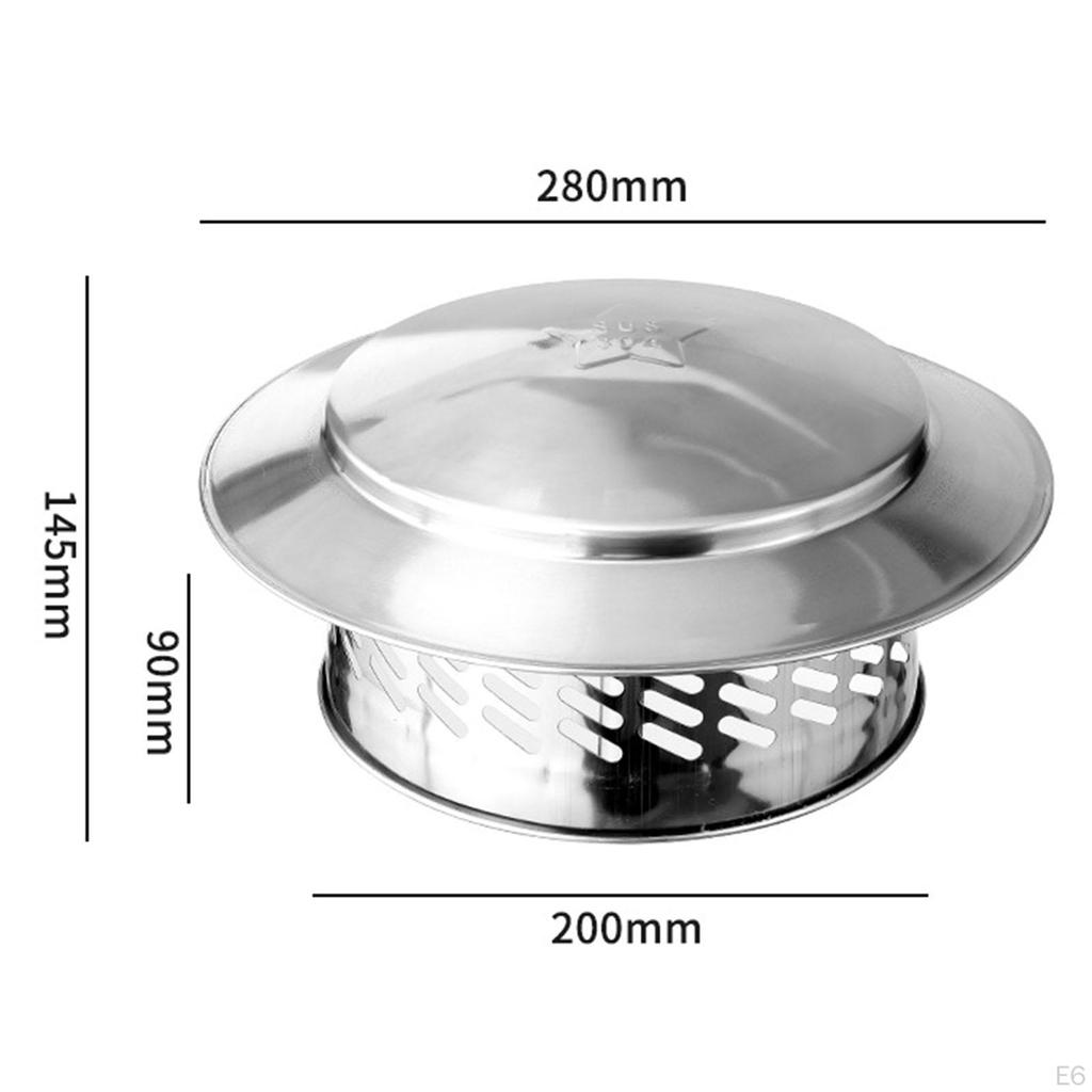 Cap Coș Coș de ploaie Semineu în aer liber pentru ghivece Capota țeavă de protecție