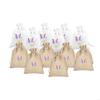 Pack of 12 Empty Lavenders Sachets Small Cotton Linen Drawstring Bags for Filling Spices Stylish Gifts Wrapping Pouches