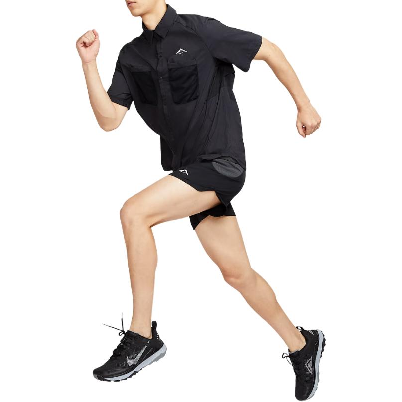 Nike Clothing Shirts Men's Black Moderate HV2165-010
