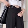 Autumn 2023 Wide-Leg Low Waist Maternity Pants for Casual Wear