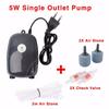 220V 3W 5W Aquarium Air Pump Fish Tank Mini Compressor Single Double Outlet with Check Valve Tube Aquatic Accessories