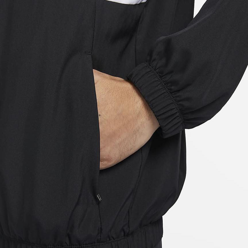 Nike Sudadera Casual de Manga Larga con Cuello en V Dri-Fit Academy Color Block para Hombre Sudadera Negra FN2384-010