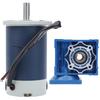 DC24V Worm Gear Reducer Motor Stainless Steel 90W High Power 2200 R Min20r Min Reduction Ratio 110r Min Output Speed