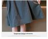 Girls' Bubble Sleeve Strappy Dress Set - 2026 New Summer Style, Medium & Large Cotton Skirt, Solid Color Sweet Two-Piece.
