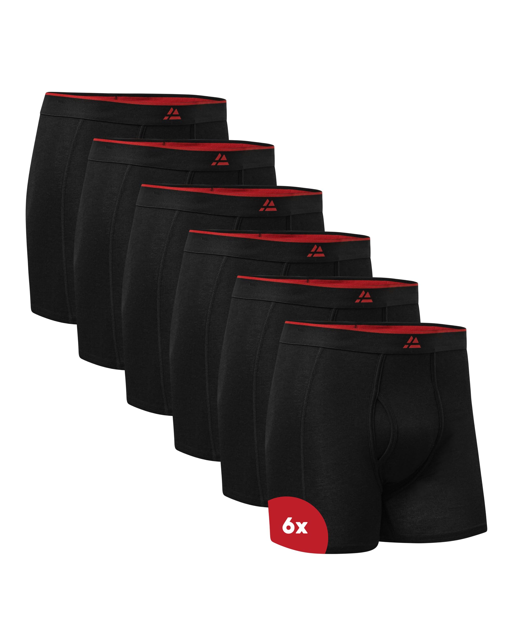 

Бамбуковый материал боксеры передняя часть упаковка M [DANISH ENDURANCE] шорты, с отверстием, 6, черный,