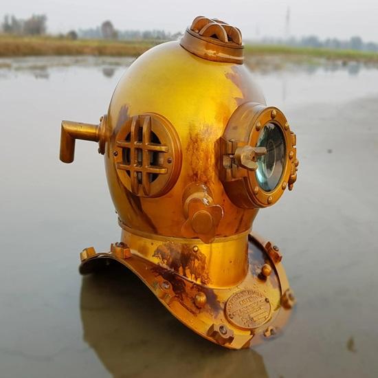 45.72 cm Scuba Diving Helmet Mark V Deep Diving divers Helmet Sea Nautical Helmet