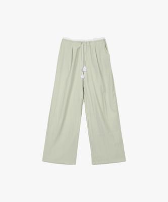 PINK PINEAPPLE Mori Rustle Nylon Pants_Mint
