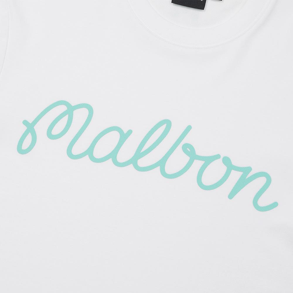 MALBON GOLF Malbon Script Uni Round T-Shirt Off White