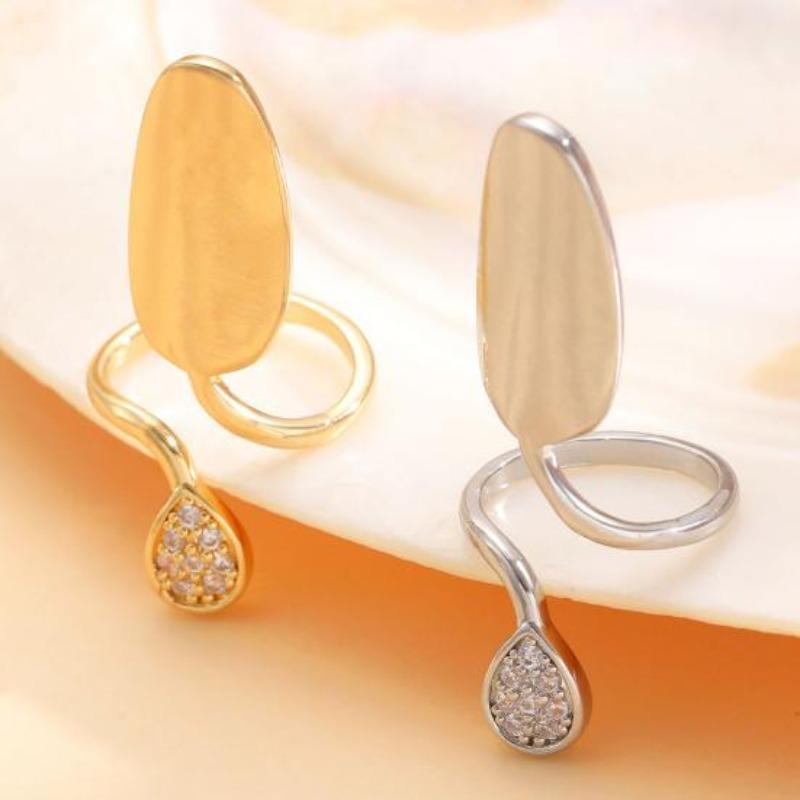 Anello per Unghia Leggero Misura Regolabile Superficie Metallica Non Cade Gioielli per Unghie