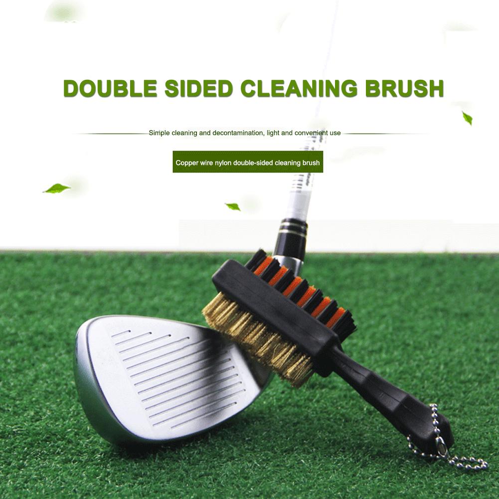 Portable Golf Club Brush Dual Sided Anti-oxidation Anti-rust Golf Putter Cleaning Brush Cleaning Tool