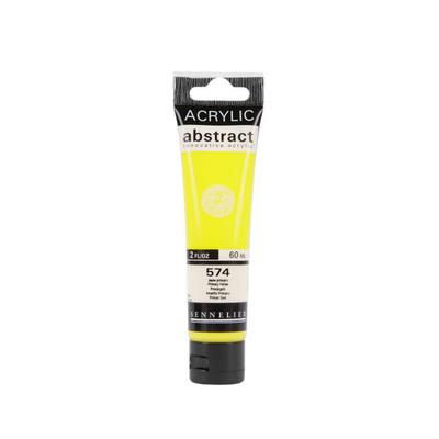 Acrylic Paint - Primary Yellow - 574 - Abstract - Sennelier - 60ml Tube