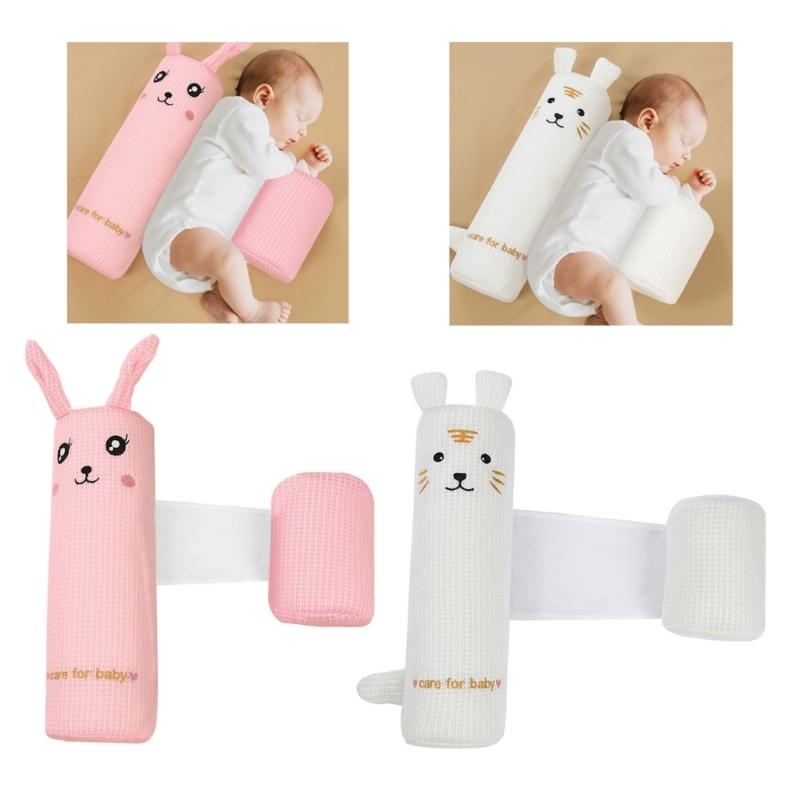 Pernă de Dormit pe o Parte pentru Bebeluși Desen Animat Design Ergonomic pentru Sugari Copii Mici Material Respirabil Model Drăguț Curățare Ușoară