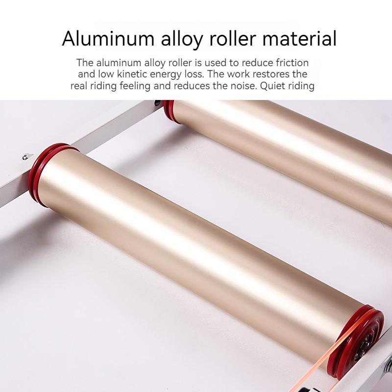 Foldable Bike Roller Trainer Adjustable Bicycle Roller Exercise Stand Indoor Fitness Bike Riding Platform