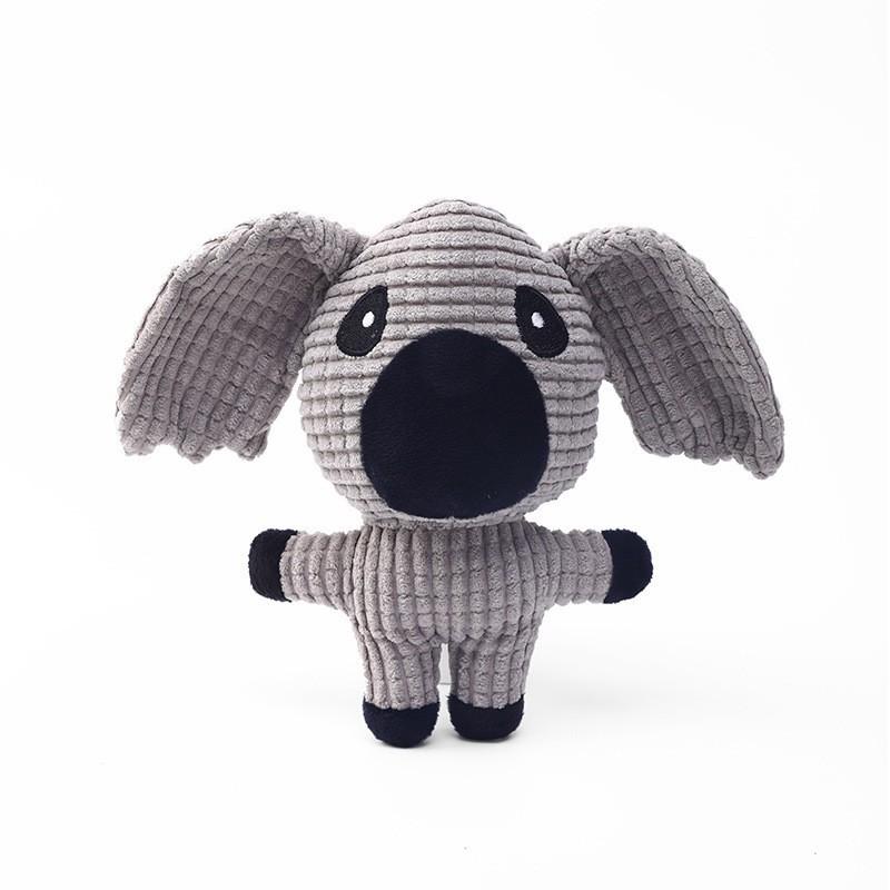 Plush Sound Toy for Teething, Durable and Chewable, Cute Animal-shaped, Popular Pet Dog Crinkle Paper Sound Toy
