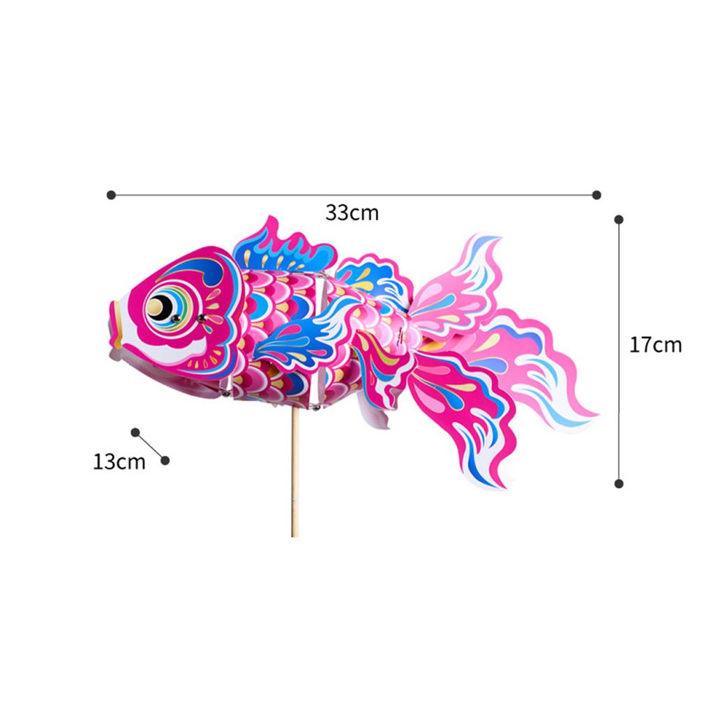 Goldfish Lantern Diy Kit Set 1 Festival Koi Light Material Chinese For Children Handcrafts Pendant Mens Fish Bag Gift Mid-Autumn