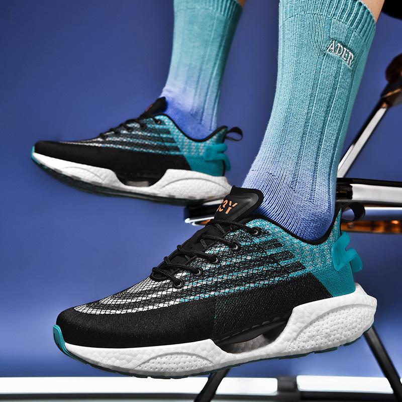 Spring and Autumn Classic Popcorn Trendy Men's Sports Casual Running Shoes Lightweight Large Size Breathable Men's Shoes