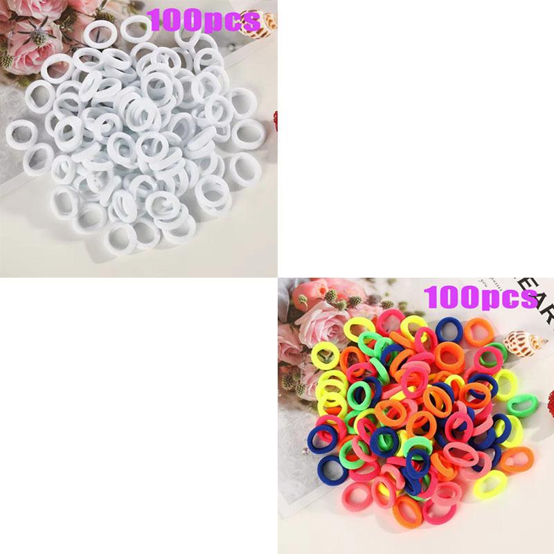 Small Rubber Band High Elasticity Does Not Hurt The Hair Multi Color System 2 Cm Diameter