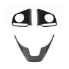 For Honda CR-V CRV 2017- 3PCS Car Inner Steering Wheel Decor Cover Trim