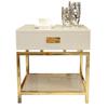White Black Modern Iron Golden Nightstand Coffee Sofa End Bedside Table Home Furniture Bedstand Cabinet Cupboard Bedroom