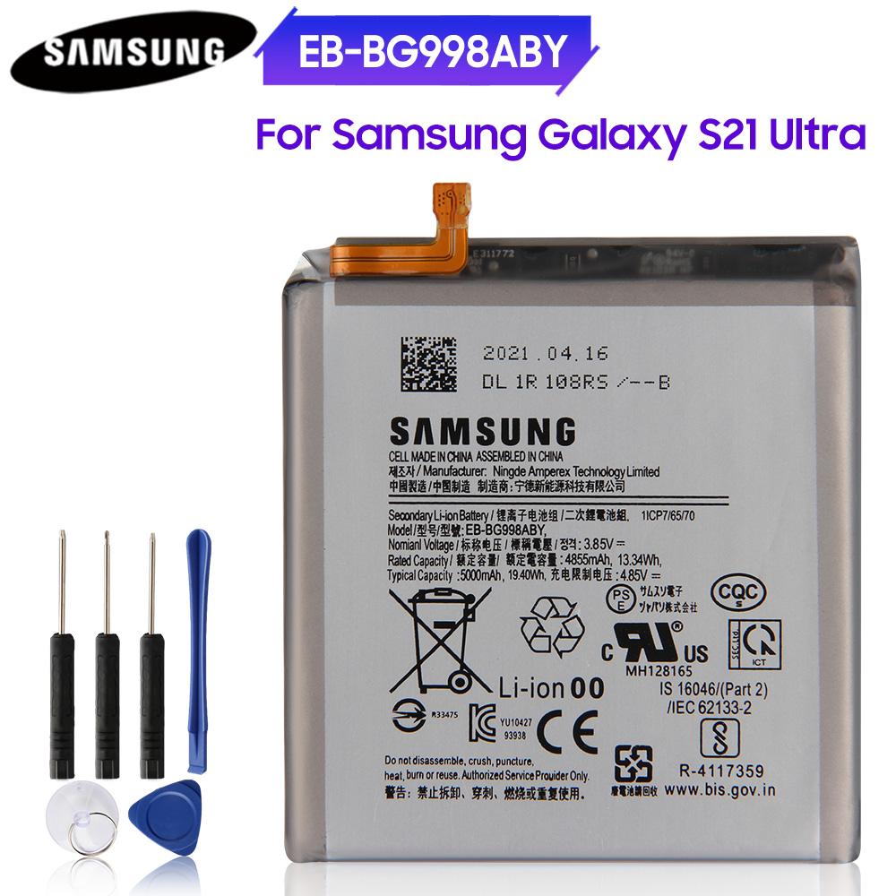 

Оригинальный сменный аккумулятор EB-BG998ABY EB-BG996ABY EB-BG781ABY для Samsung Galaxy S21 S21+ S21 Ultra S20 FE A52 For Galaxy S21 Ultra