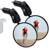 Foldable Universal Bike Rearview Mirror - Convex Reflector for Mountain & Road Riding
