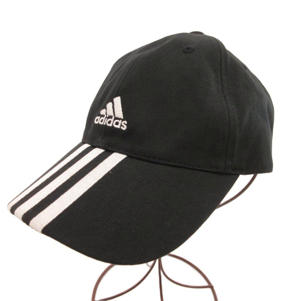 Used Adidas adidas Cap Hat 57-60cm Black Logo Embroidery /NL GY06