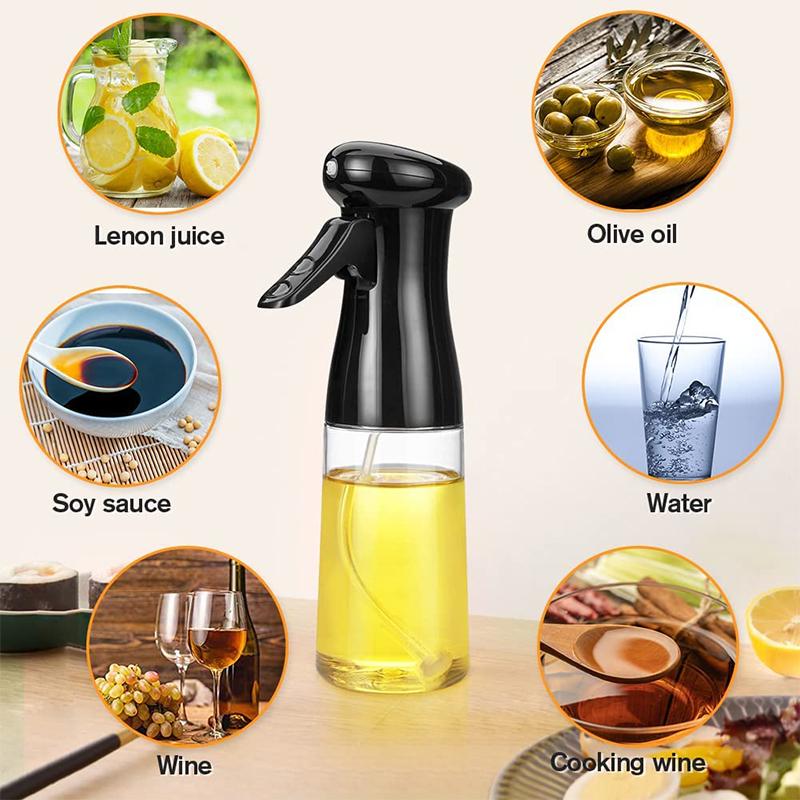 LMETJMA Olive Oil Sprayer for Cooking 200ML Oil Dispenser Olive Oil Spray Bottle Mister Oil Vinegar Spritzer Sprayer JT64