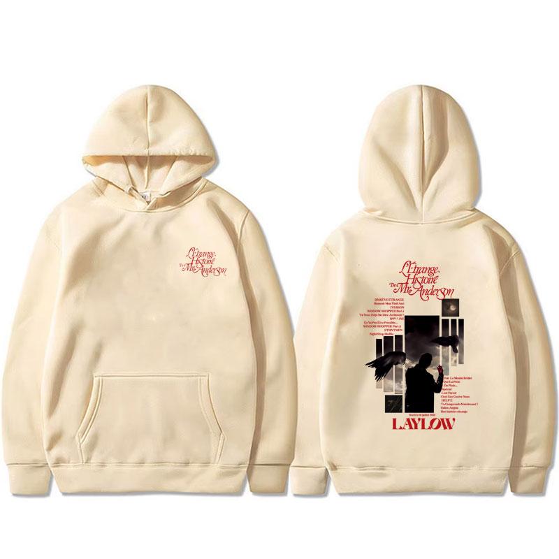 Rapper Laylow L'etrange Histoire De Mr.anderson Men's hoodie Hip Hop Pop Music Men's Casual Retro hoodie