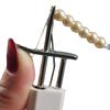 Enhebrador de Metal Conveniente Herramienta para Anudar Cuentas Herramienta para Enhebrar Perlas de Joyería Ayudante Práctico para Manualidades de Collares y Pulseras