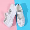 Fashion Genuine Leather Nurse Shoes Women Soft Soles Breathable and Not Tired Feet Deodorant Comfortable Non Slip Hospital Nurse Shoes