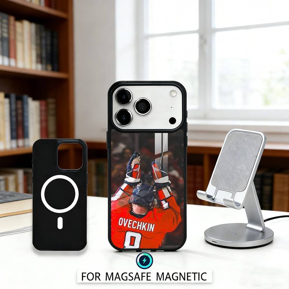 H-Hockey P-Player A-Alex Ovechkin Phone Case For iPhone 17,16,15,14,13,12,Pro,Max For Magsafe Magnetic Wireless Charging