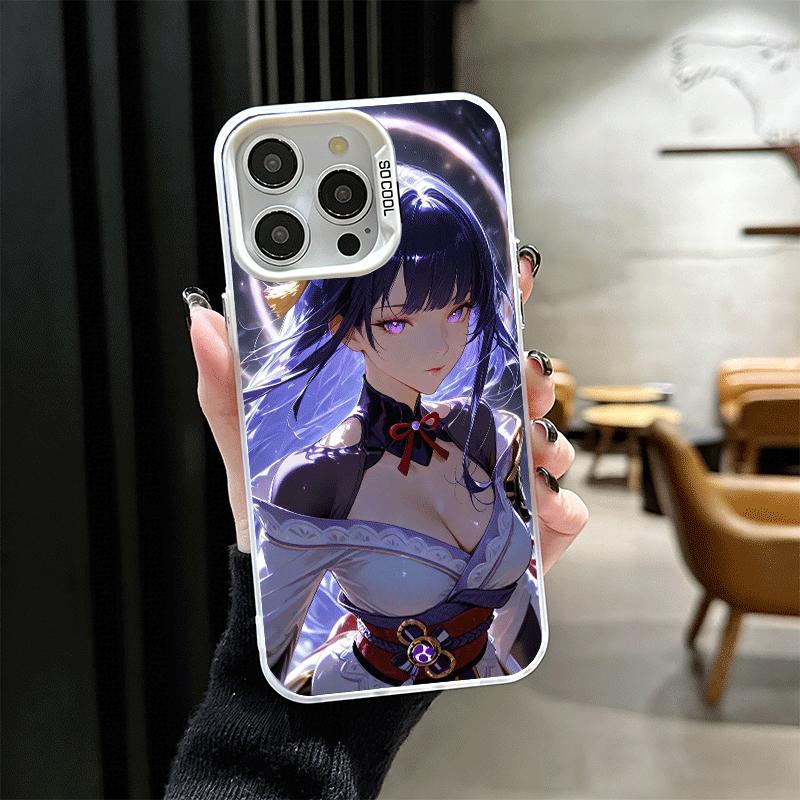 

Genshin Impact Raiden Shogun Shockproof Phone Case for iPhone 17 Air 16 16E 15 Pro Max 14 Plus 13 Mini 12 Back Cover Anti Fall F iPhone 16 Pro Max